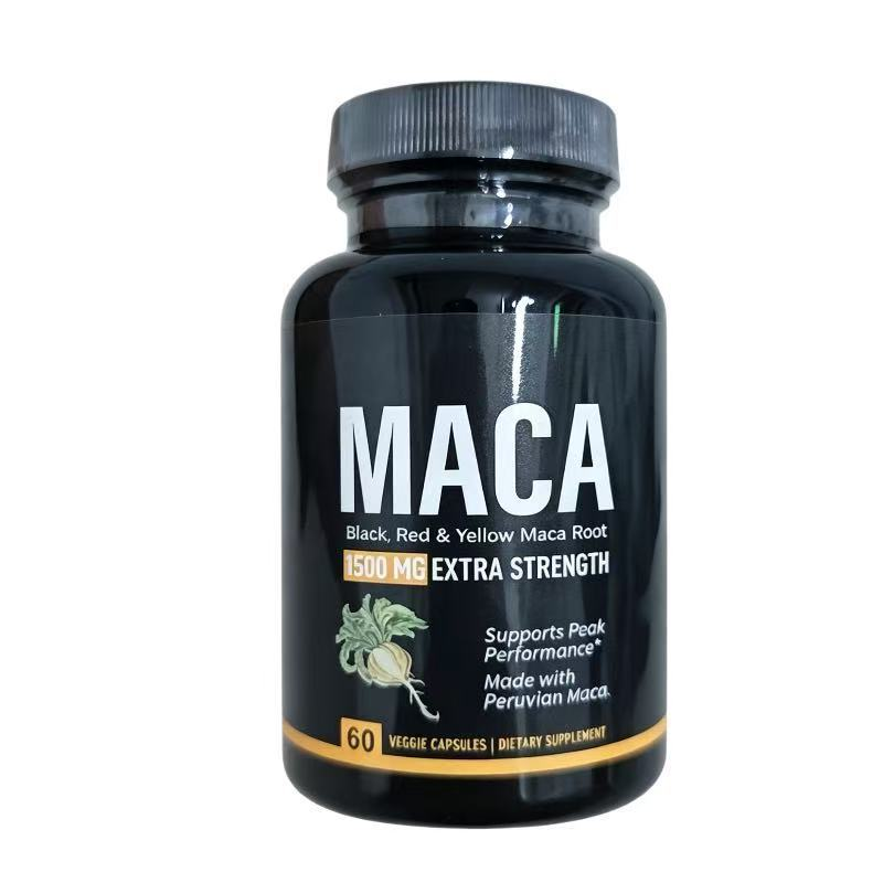 Triple‑Color Maca Root Capsules -1500mg Extra Strength for Energy & Vitality