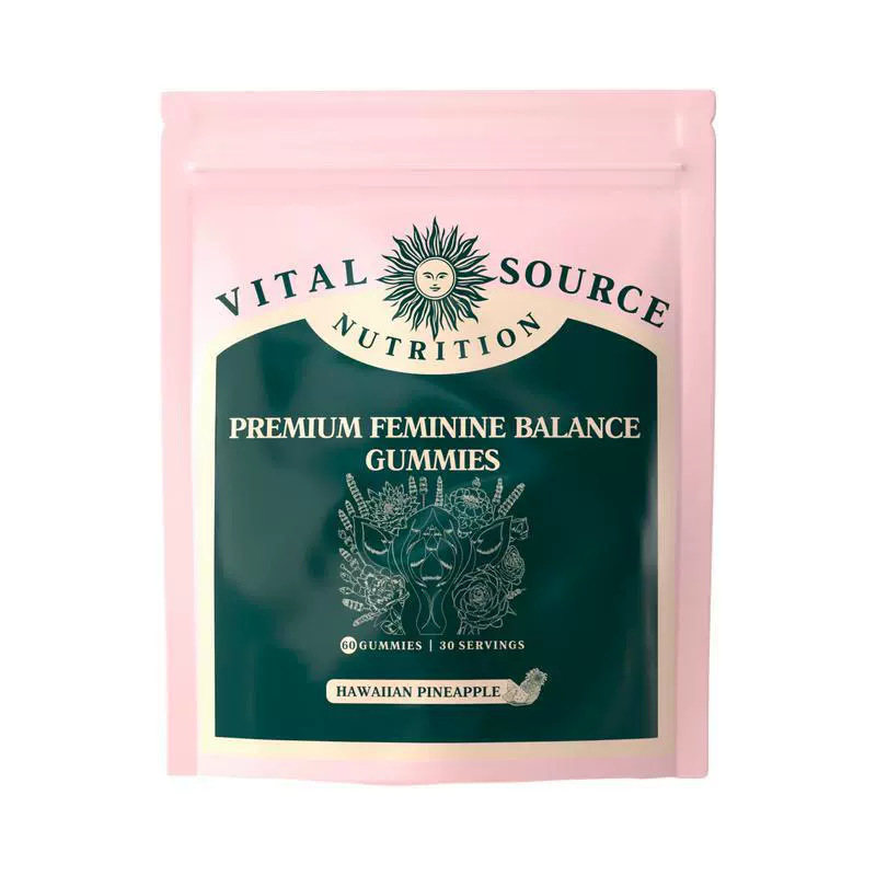OEM/ODM Premium Feminine Balance Gummies – Hawaiian Pineapple Flavor, 60 Count – pH Balance & Probiotic Support – Vegan, Gluten-Free, Halal – Private Label Bulk Order